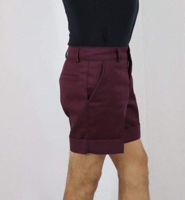 Dark Plum Polyester/Cotton Twill - Image 3